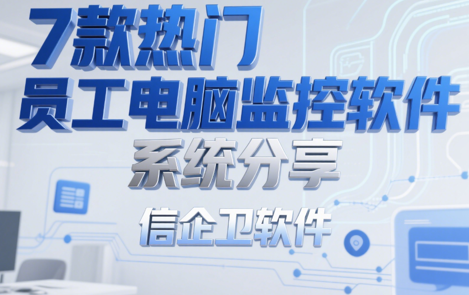 2025年公司都用什么监控员工电脑？7款