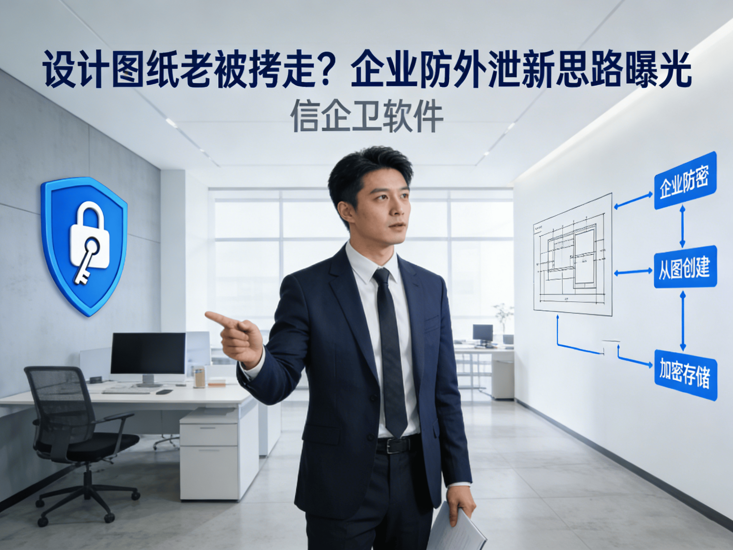 设计图纸老被拷走？企业防外泄新思路曝光，文件加密软件推荐