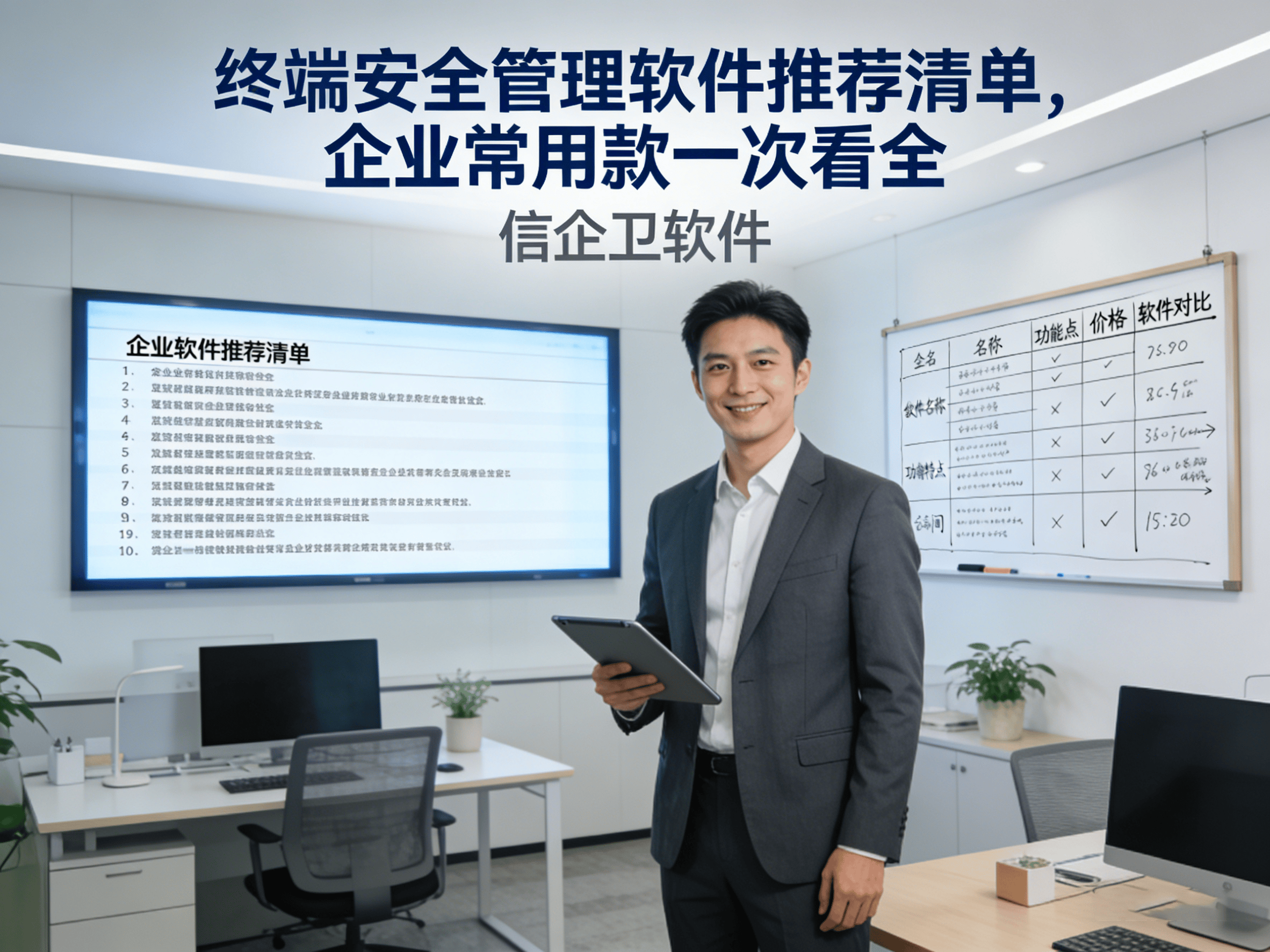 终端安全管理软件推荐清单，企业常用款一次看全，管理者选择思路