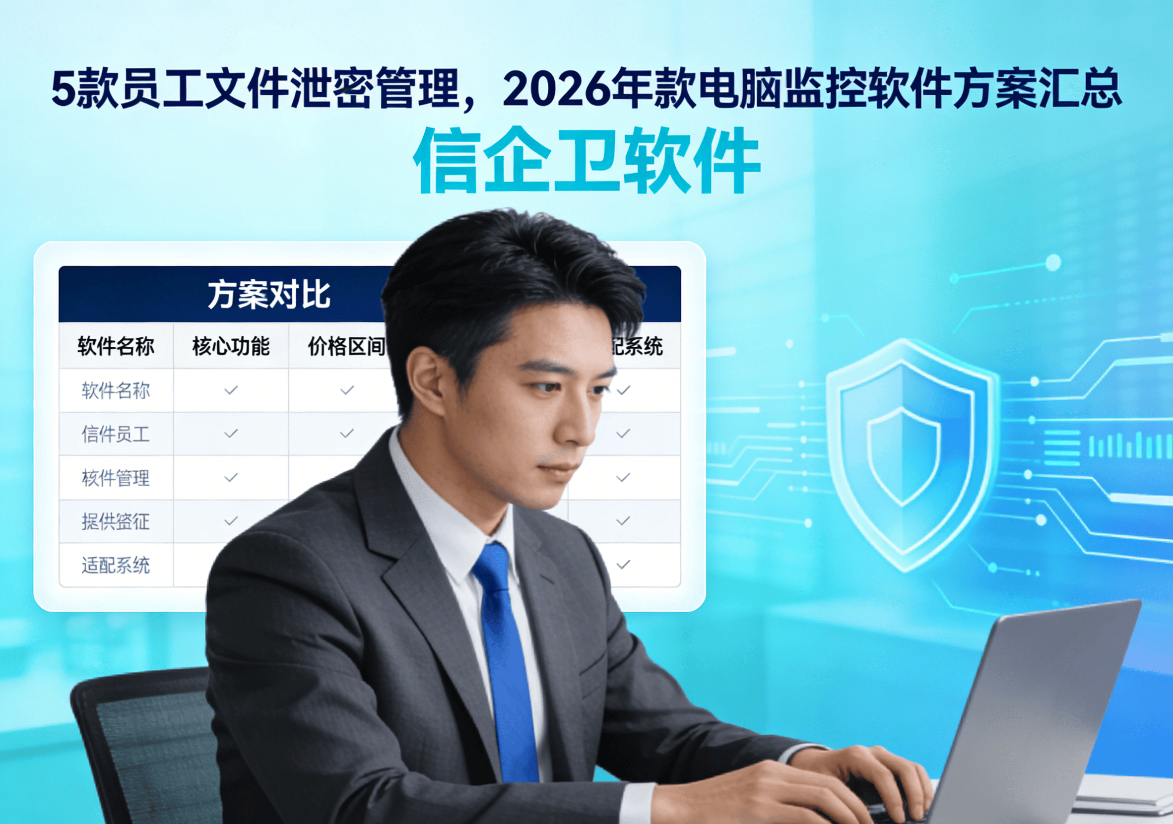 5款员工文件泄密管理，2026年款电脑监控软件方案汇总，行业
