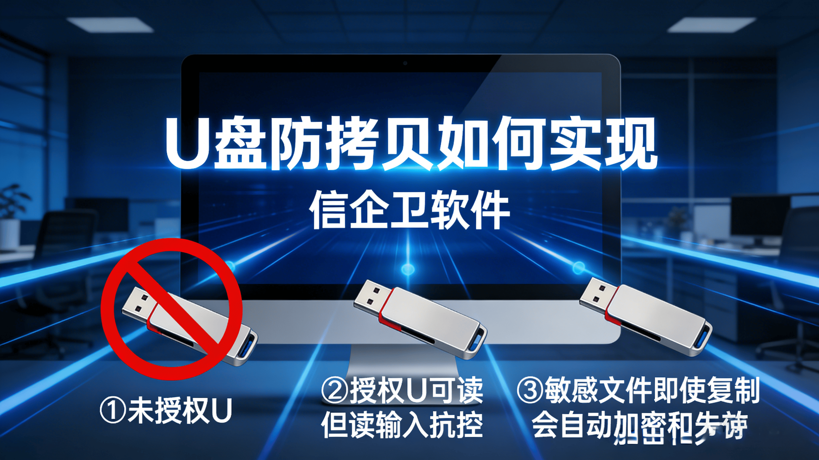 U盘防拷贝如何实现？2026禁止U盘拷贝数据保护企业机密