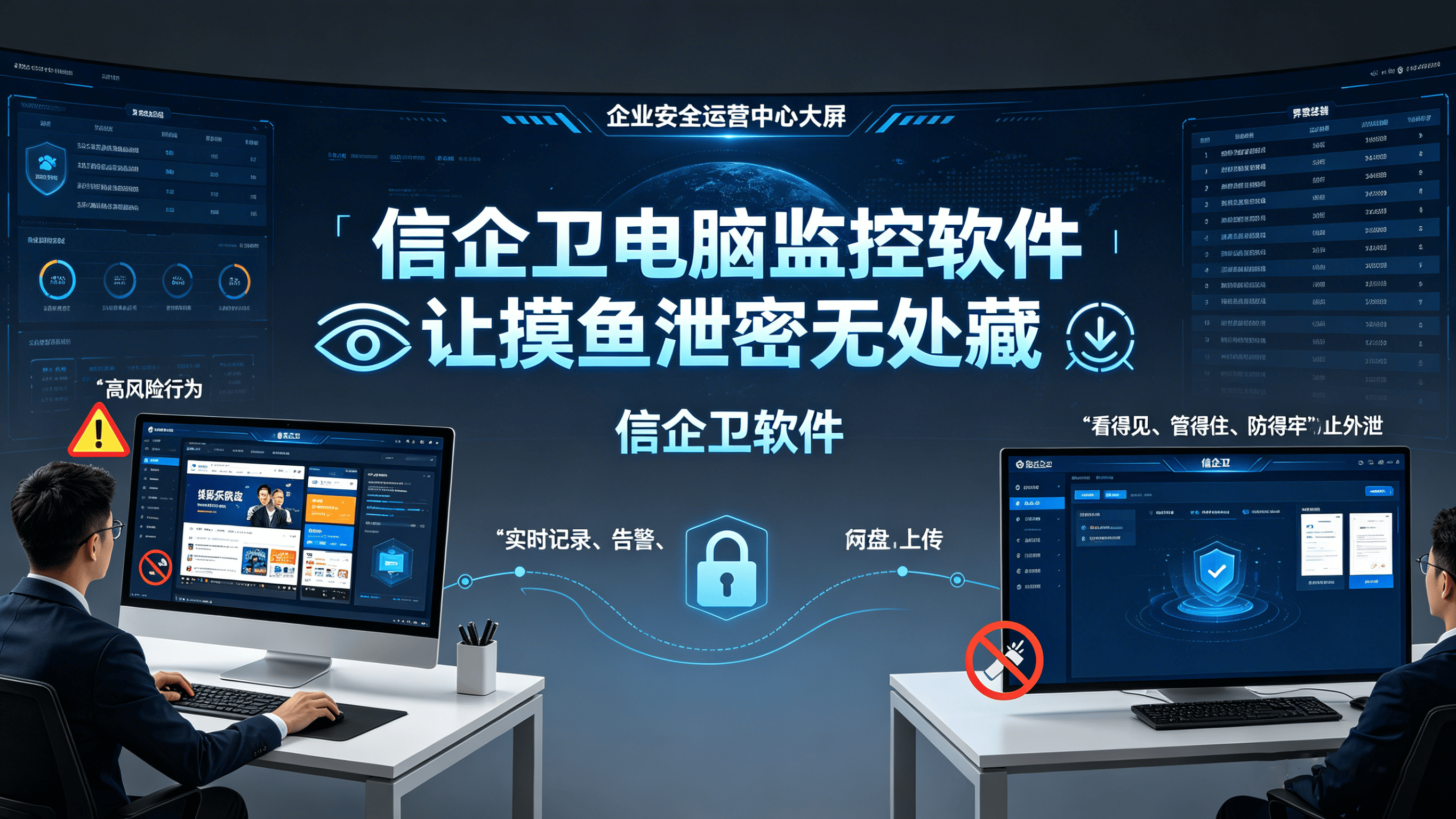 担心员工摸鱼、数据泄露？信企卫电脑监控软件让摸鱼泄密无处藏