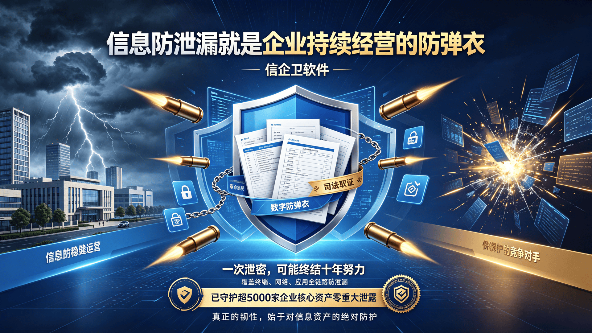 看不见的危险最致命，信息防泄漏就是企业持续经营的防弹衣