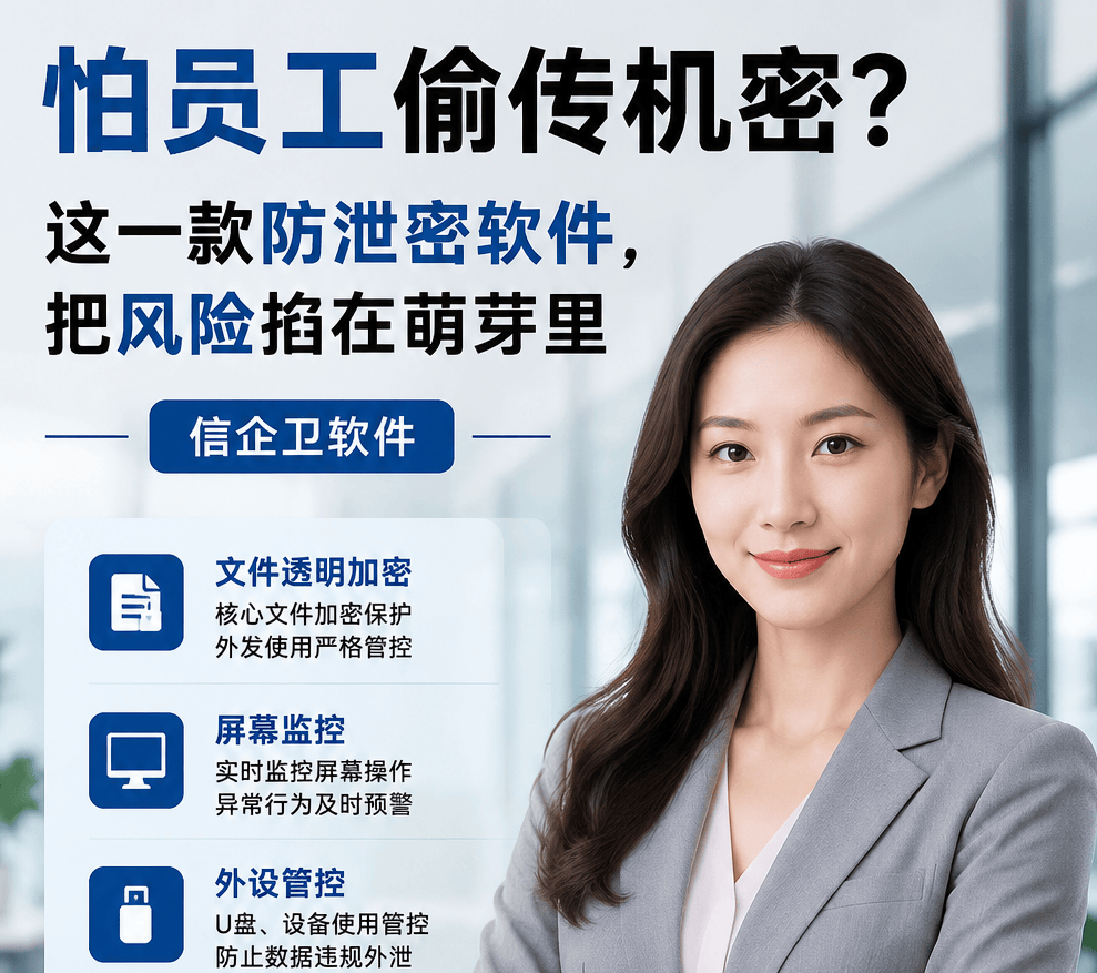 怕员工偷传机密？这一款防泄密软件，把风险掐在萌芽里