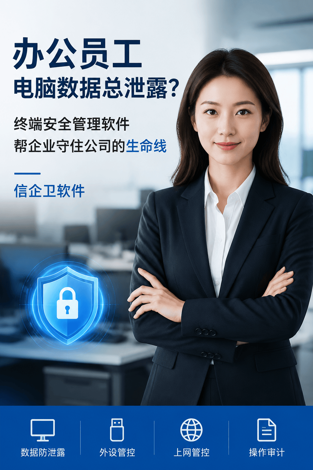 办公员工电脑数据总泄露？终端安全管理软件，帮企业守住公司的生
