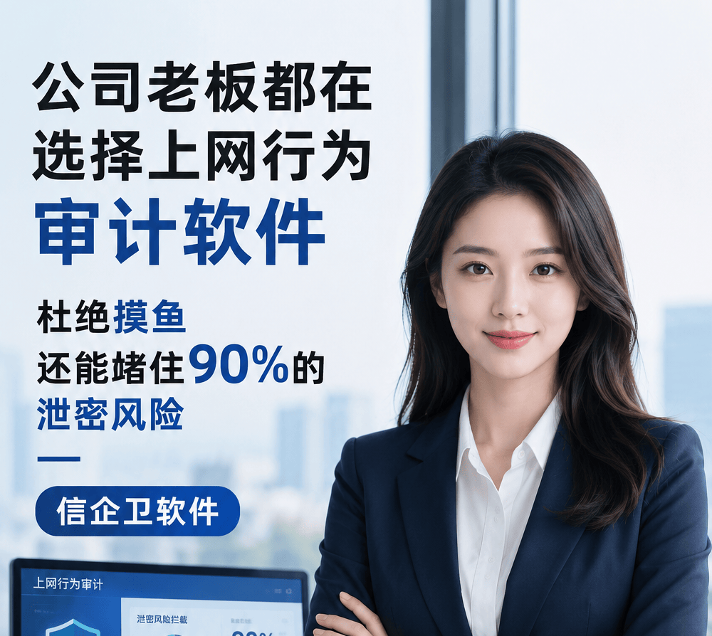 公司老板都在选择上网行为审计软件，杜绝摸鱼还能堵住90%的泄
